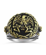 Artisan made Roman Eagle Mens ring sterling silver 925 - $1,486.52 MXN