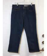 DKNY Jeans Womens Size 14 Short Ankle Crop Dark Wash 26 Inseam Straight ... - $231.15 MXN