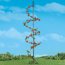 4-Ft. Tall Circular Spiral Iron Garden Climbing Plant Flowers Vine Trellis Decor - $29.84