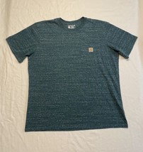 Carhartt Loose Fit Pocket T-shirt Short Sleeve Heather Green Men’s XL Outdoor - £10.66 GBP