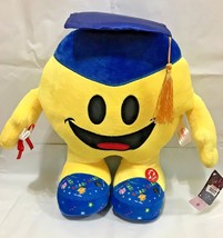  Emoji Graduation Plush Blue Hat 13.5 inch MUSIC &amp; Light Up GRAD IDOL 2018 - £18.75 GBP