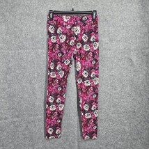 LuLaRoe Leggins Woman One Size 2-10 Red Pink Multicolor Floral Pattern A... - $9.94