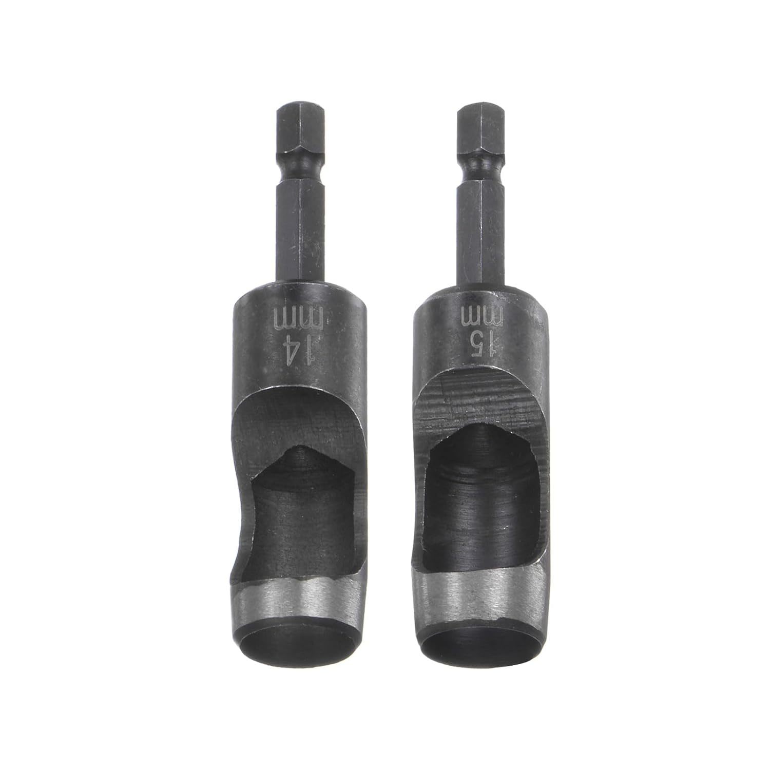 Harfington Leather Hollow Punch Set 1/4 Hex Shank For Drills, 14Mm 15Mm Dia - $31.99