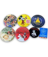 VTG 90s Mickey Christmas Party Pins Disney World Lot WDW BUTTONS - £14.40 GBP