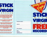 Virgin Record Store Folder and 10 Stickers 1980&#39;s STICK with VIRGIN Free... - £27.07 GBP
