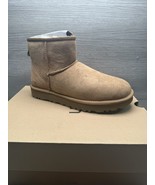 UGG CLASSIC MINI II CHESTNUT SUEDE SHEEPSKIN WOMEN&#39;S BOOTS SIZE 7 - $134.79