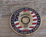 Jackson Police Department MS Chief Of Police Challenge Coin #711X - $523.48 MXN