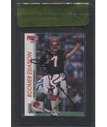 BOOMER EAISON  SIGNED 1992 PRO SET CARD #456 CINCINNATI BENGALS AUTO BEC... - $631.29 MXN