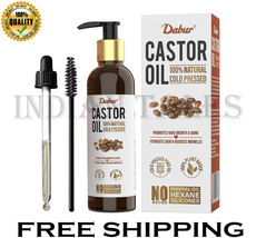 Dabur Castor Oil l | 100% Natural Cold Pressed Oil  No Silicones -  200ml - $24.99