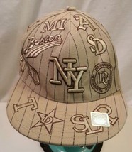NEW City Hunter Embroidered New York NY Fitted Baseball Cap Hat Size Large - £15.68 GBP