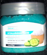 Global Beauty Care Hyaluronic Acid Body Scrub Sea Salt &amp; Cucumber 6oz-SH... - £9.24 GBP