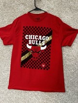 NBA Chicago Bulls Red Graphic T-Shirt Men’s Size Large - £19.56 GBP