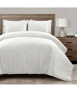 King/California King White Diamond Jacquard 3 PCS Comforter Set - $517.54 CAD
