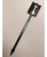 Gold Key Chop House Swizzle Stick Stir Black - $4.55 CAD