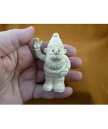 (GNOME-W1) little garden Gnome shed ANTLER figurine Bali detailed carvin... - $127.81 CAD