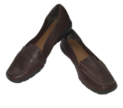 Easy Spirit Shoes Abide Loafer Womens Size 9.5 Brown Leather Slip On Comfort - £11.64 GBP