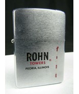 Vintage Zippo Lighter 1967 5 barrel ROHN TOWERS Peoria Ill advertising R... - €190,74 EUR