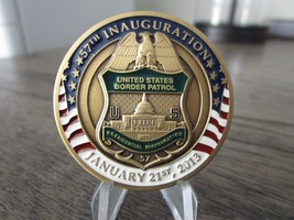 USBP CBP 2013 US Border Patrol Obama&#39;s 57th Inauguration Challenge Coin #141Q - £27.62 GBP