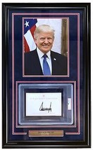 President Donald Trump Encadré Signé Livre Insert W/11x14 Photo PSA / DNA - £1,144.92 GBP
