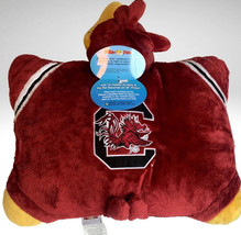 NCAA South Carolina Gamecocks Pillow Pet Plush Mascot Stuffed Foldable Portable - £17.23 GBP