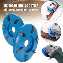 Meterk Six Teeth Power Wood Carving Disc Tool Milling Cutter For 16mm Aperture A - £43.12 GBP+