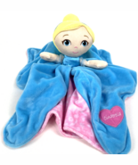 Cinderella Lovey Baby Blankie Security Blanket 13&quot; Blue Pink Dress Doll ... - $505.44 MXN