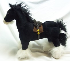 Walt Disney Brave MERIDA&#39;S BLACK CLYDESDALE HORSE ANGUS 15&quot; Plush Stuffe... - £23.33 GBP