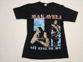 Makaveli Death Row Tupac Shakur 2Pac All Eyes on Me Shirt M Black Rap Tee - $8.01