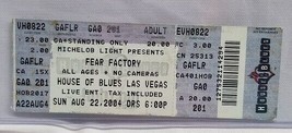 FEAR FACTORY - ORIGINAL 2004 UNUSED WHOLE FULL CONCERT TICKET - $15.00