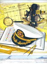 S.S. President Wilson Menu 1972 Captains Cap Sextant American Presidents... - $17.80