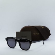 TOM FORD FT0752-N 01A Shiny Black / Smoke 52-21-145 Sunglasses New Authe... - £156.63 GBP