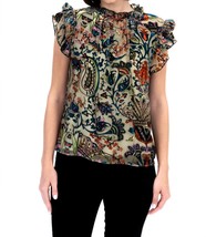 Eva Franco vixen top in Vineyard Bloom Pine - £51.47 GBP