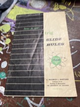 Vintage How To Use Trig Slide Rules Book Maurice L Hartung 1960 Pickett ... - $11.75