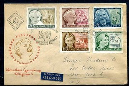 Hungary 1950 First day Cover  Special cancel Full set  10445 - £9.33 GBP