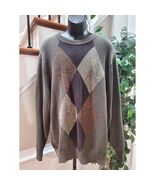 Dockers Men&#39;s Brown Cotton Long Sleeve Crew Neck Pullover Knit Sweater S... - €21,26 EUR