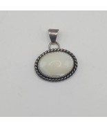 navajo Native American MKM Sterling 925 silver pendant w/ moonstone and ... - $102.57 CAD
