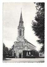 France Deauville Calvados L&#39; Eglise St Augustin Church Vntg 4X6 RPPC Postcard - £4.64 GBP