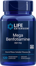 MAKE OFFER! 2 Pack Life Extension Mega Benfotiamine 120 veg caps image 1