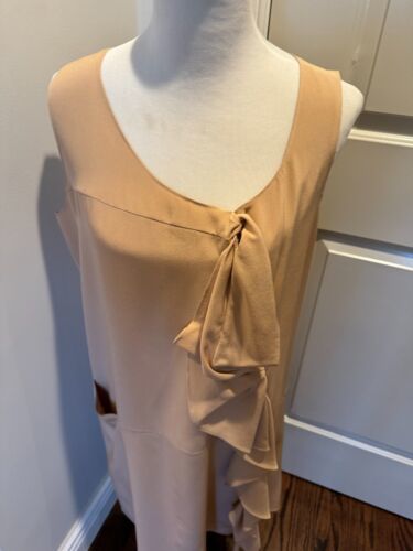 Primary image for Marni Peach Silk Sleeveless Slip Dress SZ IT 46 Made in Italy 