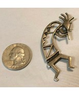 Native American Kokopelli Dancer Pin Sterling Silver .925 - $77.16 CAD