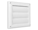 Imperial 4-inch White Louvered, Vent Cap, Square, Household Vent Cover - £7.14 GBP