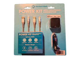 Member&#39;s Mark Lightning USB Power Pack Car &amp; Wall Charger NEW IN PACKAGE - £14.77 GBP