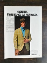 Vintage 1969 Cricketeer Dacron Polyester Sport Jacket Full Page Original... - $6.92
