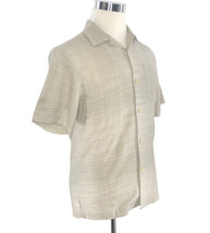 TOMMY BAHAMA Men&#39;s Short Sleeve Shirt Beige Button Down Size Small $69 - £28.90 GBP