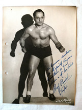 Ray Parisot–Wrestling - Signed &amp; Dedicated Photo - Very Rare – 1947 - $148.84