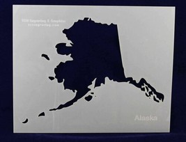 State of Alaska Stencil 14 Mil 8&quot; X 10&quot; Painting /Crafts/ Templates - £12.20 GBP