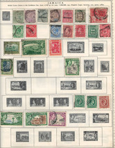 JAMAICA 1916-56 Very Fine Used Stamps Hinged on  List: 2 Sides - £3.86 GBP