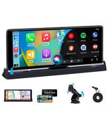 Pantalla Tactil 10&quot; Carplay  Android Portátil Bluetooth Estereo Para Car... - $120.74