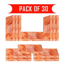 Pink Himalayan Salt Tiles Pack of 30 (8&quot; x 4&quot; x 1&quot;) - £298.51 GBP