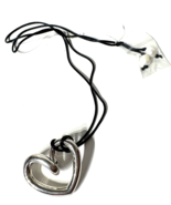 Sterling Silver 925 Floating Heart Strings Pendant Israel SSD Simon Sebbag - $79.19